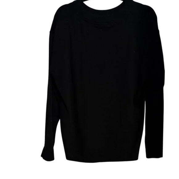 Adidas women's Classic Black Women's Size Medium Crewneck Golf Sweater - Picture 4 of 5